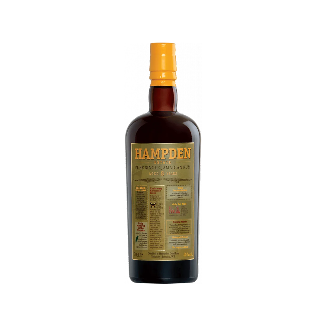 Bottle Image for Hampden Estate 8 Year Old Pure Single Jamaican Rum