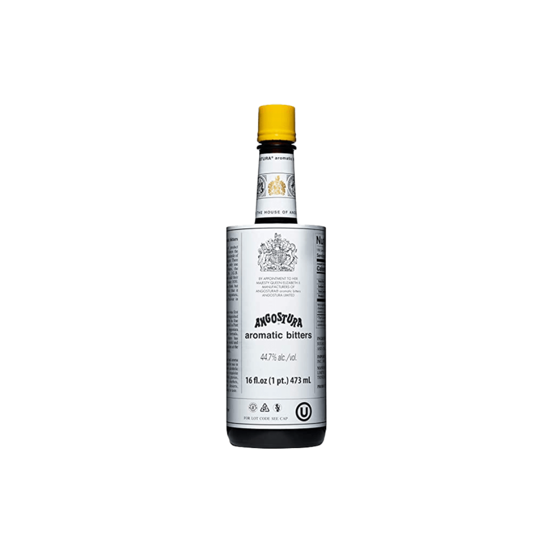Bottle of Angostura Aromatic Bitters.